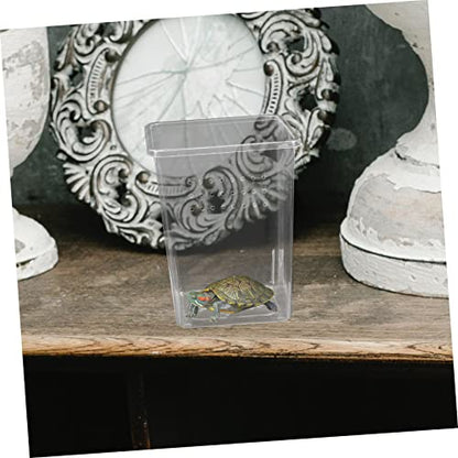 Amosfun 9pcs Spider Breeder Boxes Transparent Small Enclosures for Tarantula and Scorpion Incubation Feeding Tanks Ventilation for Reptile Habitats