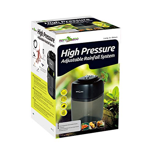 REPTI ZOO 10L Reptile Mister Fogger Terrariums Humidifier Extremly High Pressure Silent Pump Fog Machine Misting Rainforest Sprayer System Tank with 4PCS Nozzles for a Variety of Reptiles/Amphibians