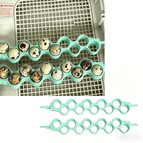 Jumbo Quail Egg Basket for Maticoopx 30 & Zohoko 24 Incubator – Replacement Egg Tray for Large Quail Eggs, Secure Fit Incubation Basket (White) - color: White