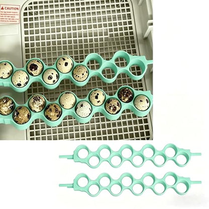 Jumbo Quail Egg Basket for Maticoopx 30 & Zohoko 24 Incubator – Replacement Egg Tray for Large Quail Eggs, Secure Fit Incubation Basket (White) - color: White