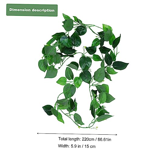 ORFOFE Reptile Terrarium Plant Reptile Landscape Pet Cage Decor with Suction Cups