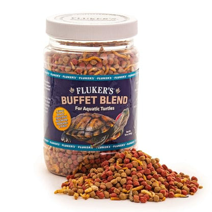 Fluker's Flukers 70131 Buffet Blend Aquatic Formula Turtle Food, 12oz - size: 12 Ounce (Pack of 1)