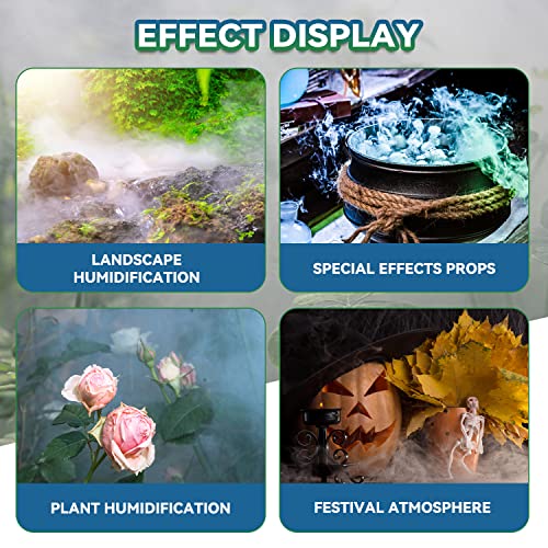 Mxmoonant 6 Head Ultrasonic Mist Maker Fogger 4200 ml/H Mister 250W Pond Fog Machine Atomizer Air Humidifier for Halloween Decoration, Plant Mushroom Humidification 110V