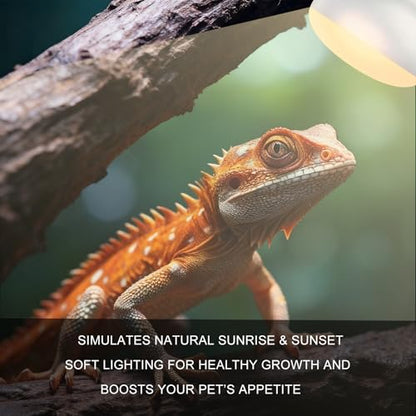 100W Reptile Heat Lamp Bulbs, 2-Pack Basking Spot Light for Bearded Dragon, Lizard, Turtle, Snake – Simulates Natural Sunlight for Amphibian Terrariums & Reptile Habitats - color: Whtie