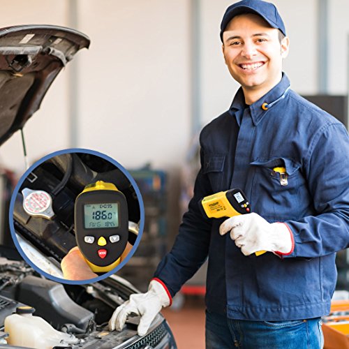 eT650D Temperature Gun by ennoLogic with NIST Certificate - Dual Laser Non-Contact Infrared Thermometer -58°F to 1202°F - Accurate Digital Surface IR Thermometer (Not for Body Temp) - style: eT650D w/ NIST Certificate