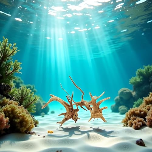 WLngtv Natural Driftwood Branches for Aquarium, 8-10 cm, Aquarium Driftwood Branches Natural Wood Reptiles Trunk Wood Fish Tank Decoration Plant Stump Ornament Landscaping Decoration