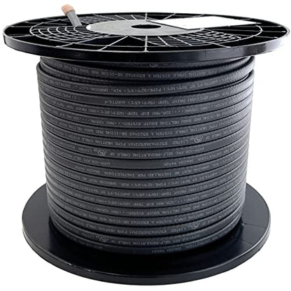 Radiant Solutions Company Heat Tape Pro - Self-Regulating Heat Cable - Long Term Ice Dam, Roofing, Gutter & Pipe Freeze Protection - 12 MM, 6 Watts Per Foot (500, 120 Volt) - style: 500 Feet