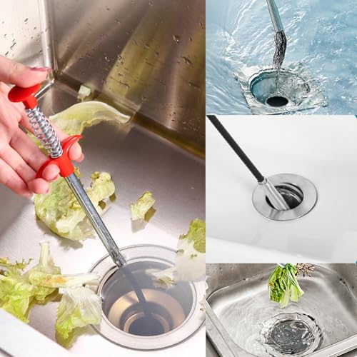 Drain Snake,33 inch Flexible Grabber Claw Pick Up Reacher Tool,Drain Clog Remover - Gutter Cleaning Tools for Home Sink, Bathroom Tub,Drain, Toilet, Tight Spaces - style: 33"