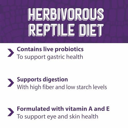 Mazuri® Herbivorous Reptile Diet | Food for Plant-Eating Herbivorous Lizards, Green Iguanas, Uromastyx Lizards | 25 Pound (25 LB) Bag