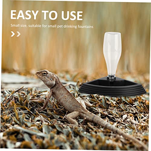 BESPORTBLE 1Pc Automatic Reptile Water Fountain Durable Drinking Bowl for Turtles and Lizards Space Saving Design with Stable Base Easy to Use and Install for Pet