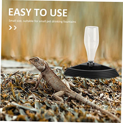 BESPORTBLE 1Pc Automatic Reptile Water Fountain Durable Drinking Bowl for Turtles and Lizards Space Saving Design with Stable Base Easy to Use and Install for Pet
