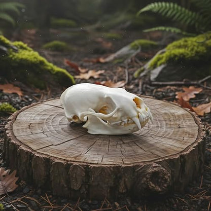 Taxidermy Real Animals Skull Decor - Model Animals Bones Specimen,Taxidermy Supplies for Science Education,Collection (Mink Skull) - style: Mink Skull