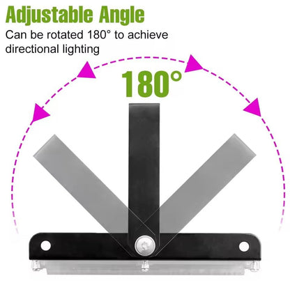 Grow Lights for Indoor Plants, LED Full Spectrum Grow Light with 150° Rotation Panel for Succulents, Seed Starting, Waterproof Plant Light for Indoor Gardening, Greenhouse & Hydroponics, 50 LED Chip - size: 4.9 × 1.2 × 9.1