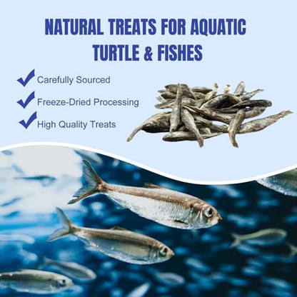 Amzey 2.3 oz Dried River Fish - Natural Food for Turtles, Terrapins, Reptiles and Large Tropical Fish - size: 2.3 Ounce (Pack of 1)