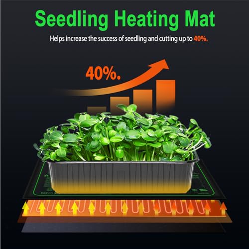 Durable Waterproof Seedling Heat Mat with ETL Certified, Warm Hydroponic Heating Pad for Germination,Indoor Gardening,Brewing and Greenhouse 48"*20" - style: 48"*20"