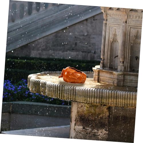 ORFOFE Ceramic Waterfall Fountain Jar for Garden Decor Hydroponic Planter Water Circulation for Bedroom Courtyard and Outdoor Spaces