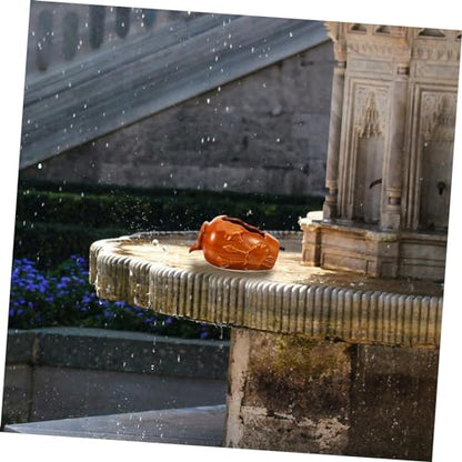 ORFOFE Ceramic Waterfall Fountain Jar for Garden Decor Hydroponic Planter Water Circulation for Bedroom Courtyard and Outdoor Spaces