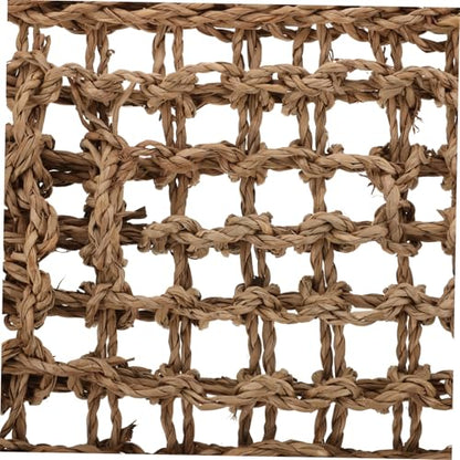 Toyvian Reptile Hammock Woven Swing for Bearded Dragons Durable Straw Design Easy to Install Hanging Bed for Lizards and Pets Versatile Habitat Accessory