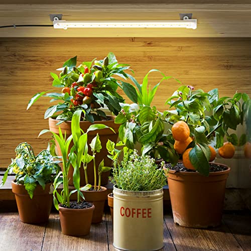 Sondiko Grow Light Strip, Full Spectrum Sunlike Auto ON&Off Grow Light Strip with 3/9/12H Timer&10 Dimmable Levels for Indoor Plants (13.2 inches Length) - size: Full Spectrum Sunlike Grow Light Strip