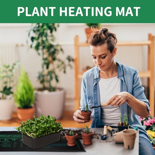 Seedling Heat Mat 3 Pack Durable Waterproof Plant Heating Pad 10"x 20.75" for Germination, Indoor Gardening, Greenhouse - size: 3 PACK