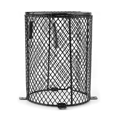 Reptile Lamp Cover Heat Mesh Cage Reptile Heating Lampshade Anti-Scald Lamp Mesh Cover for Pet Amphibian Snake Lizard Turtle