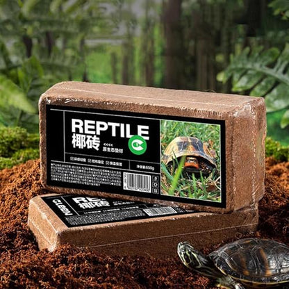 Pet Bricks - Cocofiber Substrate Reptile Substrate Brick,Coco Coir BricksBedding Reptiles, Coirpeat Brick, Natural Husk Bedding, Tortoise Habitat Accessories