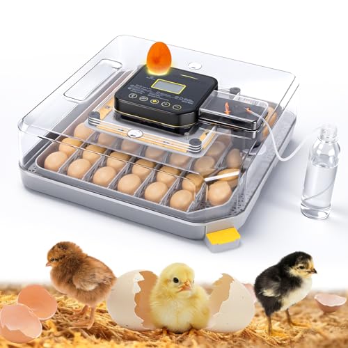 48 Incubators for Hatching Eggs, Egg Incubator with Automatic Egg Turning and Humidity Control, Temp Control, Egg Candler, Auto Water Refilling, Incubator for Chicken Eggs, Duck and Quail Eggs
