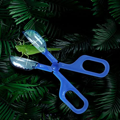 Reptile Feeding Tool Scissors Handle Feeder Tools Bug Feeding Clamp Cricket Tongs for Aquariums Reptiles Snakes Gecko Reptile Cleaning and Feeding