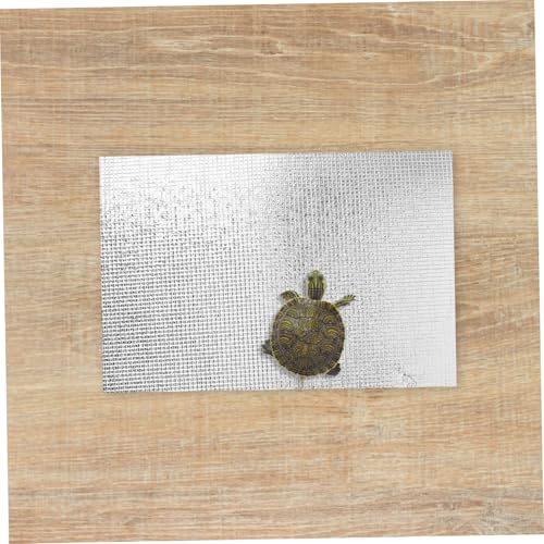 ORFOFE 2pcs Reptile Heating Pad Waterproof Reflective Heat Mat for Terrarium Use with 38w Power Suitable for Snake Gecko Frog Turtle Pet Winter Warmth