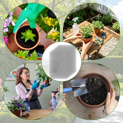 lasuroa 10pcs Flower Pot Mesh Pad, 11.8x7.87 Inch Bonsai Drainage Screens Plant Pot Drainage Mesh Barrier Mat for Preventing Soil and Substrate Leakage (Gray) - color: Gray