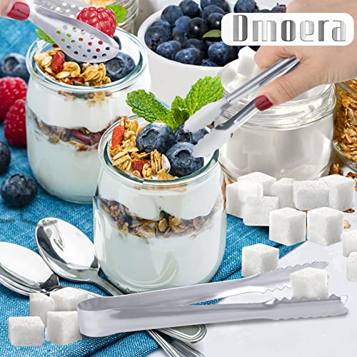 Serving Tongs,Buffet Tongs, Dmoera Stainless Steel Food Tong Serving Tong Small Serving Tongs Stainless Steel Mini Appetizer Tongs, Set of 12 - size: 5Inch