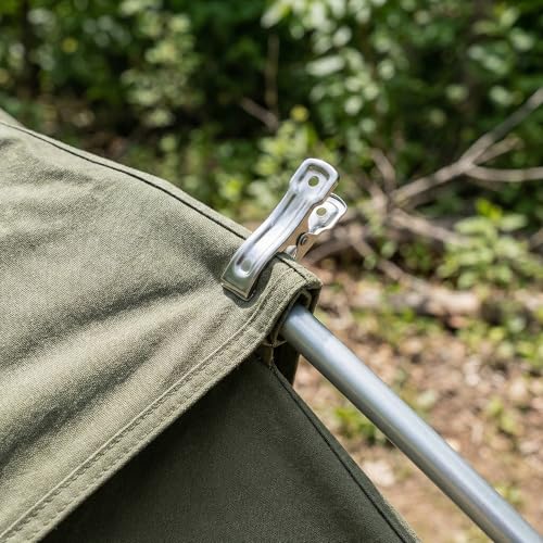 40 PCS Stainless Steel Greenhouse Clamps, Strong Grip Metal Clips for Garden - Secure Shade Cloth, Plant Netting & Covers on Hoops, Universal Garden Tools with Small Metal Clamps