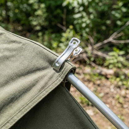 40 PCS Stainless Steel Greenhouse Clamps, Strong Grip Metal Clips for Garden - Secure Shade Cloth, Plant Netting & Covers on Hoops, Universal Garden Tools with Small Metal Clamps