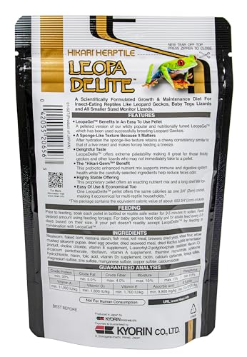 Hikari® Herptile Leopa Delight™ Food for Insect-Eating Reptiles, 2.29-Ounce (65g)