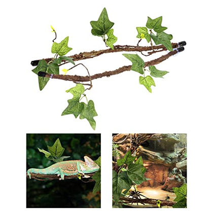 Climbing Vine Small Pet Suction Cup Branch Climbing Vine with Suction Cup Branch for Lizards Reptiles