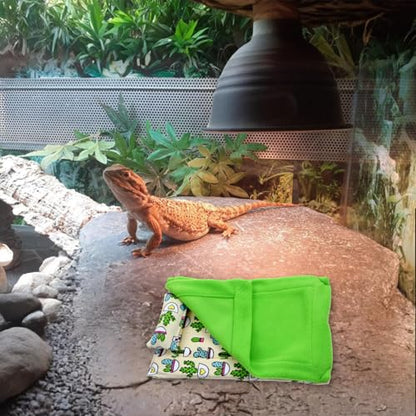 3 Pack Bearded Dragon Bed, Reptile Sleeping Bag, Reptile Pets' Sleeping Bag Set with Pillow Lizard Sleeping Bag Blanket Soft Warm Hideout Terrariums Accessories for Reptile Lizard Bearded Dragon