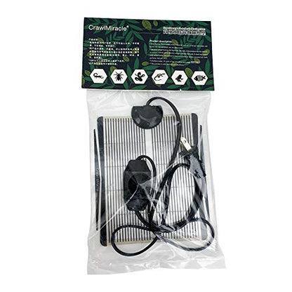 YOUMU Reptile Heating Pad- (5W/15W/25W/35W) Temperature Adjustable Terrarium Heat Mat for Turtle/Snake/Frog/Lizard/Small Animals/Plant Box (5W(7.08in5.9in))