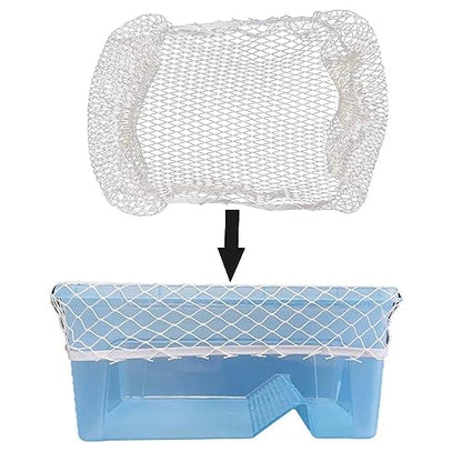 Aquarium Escape Proof Netting Cover - Elastic Water Resistant Nylon Turtle Tank Escape Net for Terrarium Reptile Habitat - size: Small