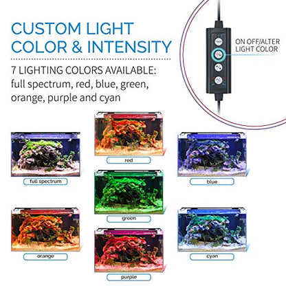 hygger Advanced LED Aquarium Light with Timer, 24/7 Lighting Cycle & DIY Mode, Full Spectrum Fish Tank Light for 18-24 in Freshwater Planted Tank - size: 18"- 24"