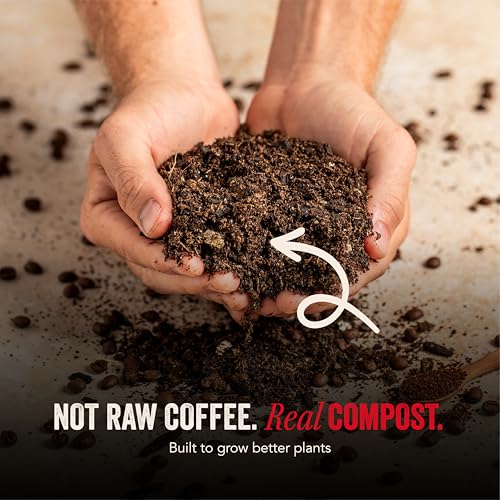 Java Potting Soil: A Well Draining, Coffee‑Infused Living Indoor Mix Ready to Grow. for All Monstera, Calathea, Fiddle Leaf Fig, ZZ, Snake, Spider and Pothos Plants; with Chunky Vermiculite. 6 (QT)