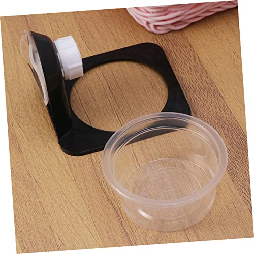 UKCOCO Reptile Food Bowl 4 Pack Gecko Terrarium Accessories Non-Slip Base Easy to Clean Material for Kinds of Reptiles