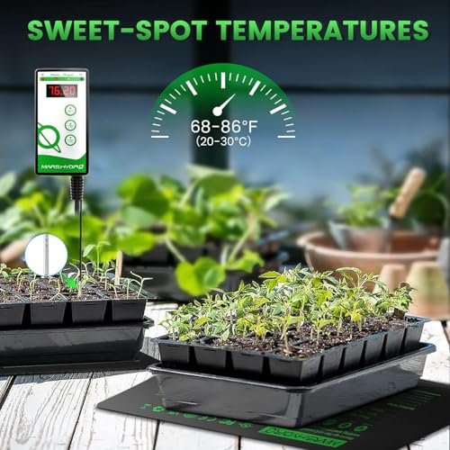 MARS HYDRO 48''x20.75'' Seedling Heat Mat with Thermostat Combo Set，Heating Pad for for Germination, Indoor Gardening, Greenhouse - size: 48''x20.75''Kit