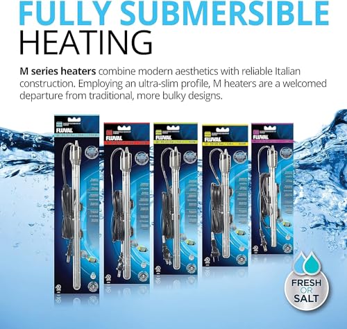 Fluval M 100-Watt Submersible Aquarium Heater – Compact, High-Performance, Reliable Heating For Fresh & Saltwater Tanks - size: M100