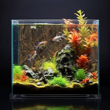 Totority Aquarium Background Board Root 3D Background Plate for Fish Tank Pu Decorative Board 23.62 X 17.71 X 2.36 in Aquarium D Cor for Fish Tanks
