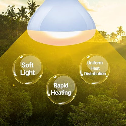 REPTI ZOO Reptile Heat Lamp, 2 Pack 50W Daylight Basking Spot Lamp for Reptiles UVA Daylight Heating Lamp Bulb Basking Light for Bearded Dragon, Tortoise, Geckos, Chicken - style: 50W Basking Spot Lamp