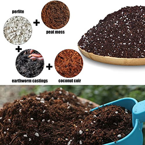 Doter Organic Potting Soil Mix for All Indoor & Outdoor Small Containers Including Herbs, Vegetables, and Flowers 2 qt - size: 2qt