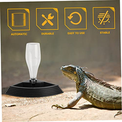 BESPORTBLE 1Pc Automatic Reptile Water Fountain Durable Drinking Bowl for Turtles and Lizards Space Saving Design with Stable Base Easy to Use and Install for Pet