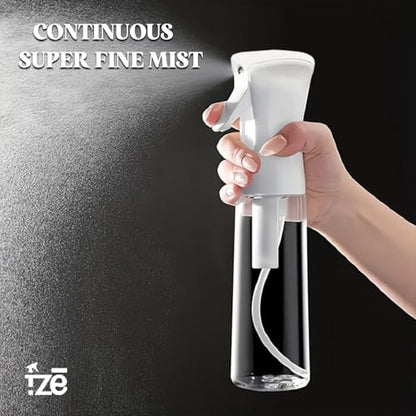 FZE Continuous Spray Bottles 2 pack 300ml with Ultra Fine Mist for Hair spraying, Watering Plants, Durable Solution and Your Go-To Kitchen Companion for Everyday Use.[ Spray Stream 2]