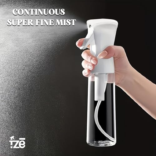 FZE® 300ml Spray Bottle Pack Of 1 - Fine Mist for Hair, Plants, Cleaning & Skincare- Continuous Spray Bottle for Gardening, Plants, Cleaning, and Misting