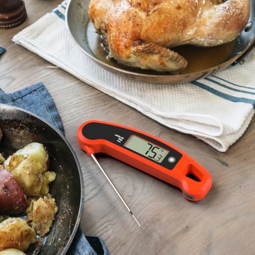 Lavatools Javelin® PRO Classic Ultra-Fast 2-Second Professional Digital Instant Read Meat Thermometer for Grill and Cooking, Auto-Rotating Backlit Display, IP65 Water Resistant, NSF Certified – Maize - color: Maize